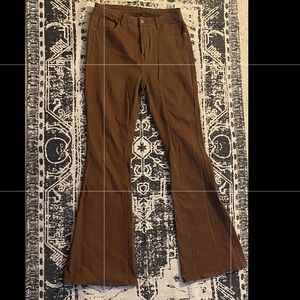 Brown Flare Pants